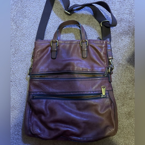 FOSSIL large leather hobo bag - Picture 2 of 7